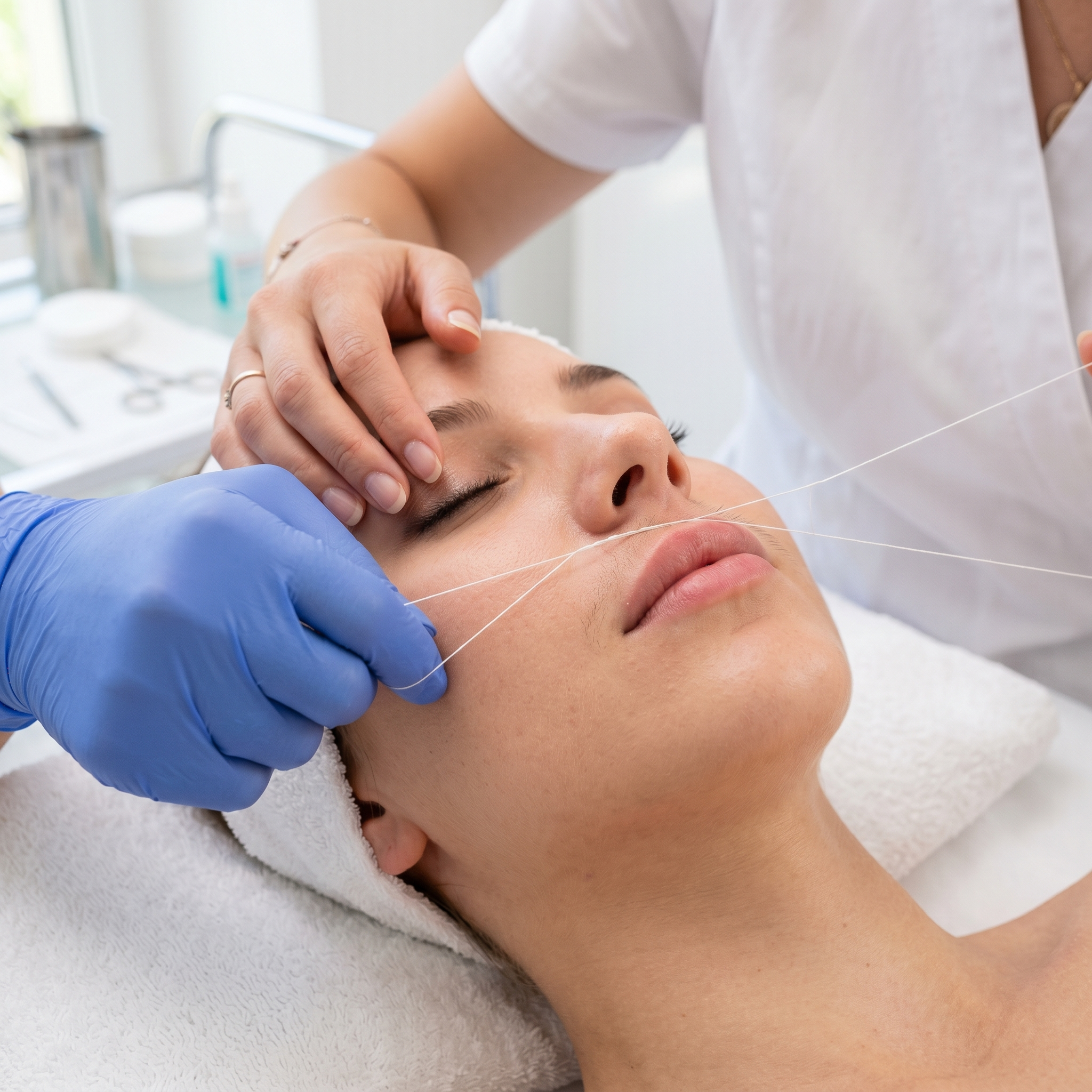 Upper Lip Threading